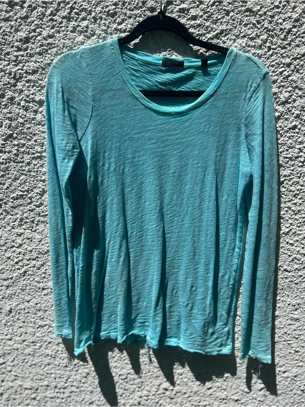 ATM Anthony Thomas Melillo Turquoise Long Sleeve Tee